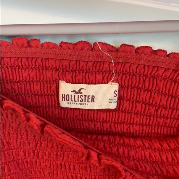 smocked off the shoulder crop top - Picture 2 of 3